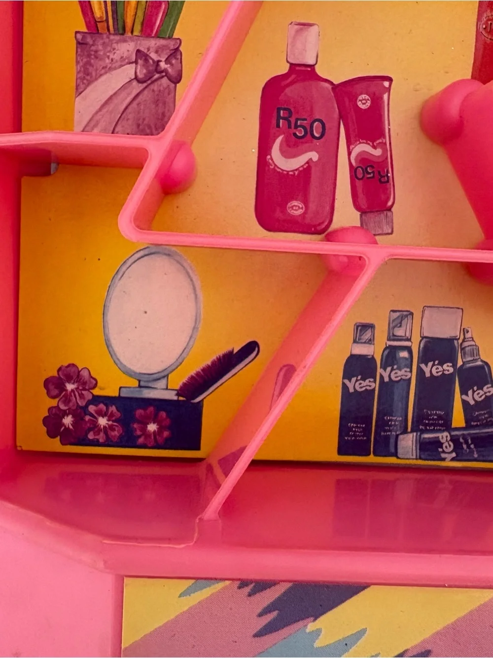 Vintage 1990 Barbie beauty center playset #7397 mattel arco pink vanity